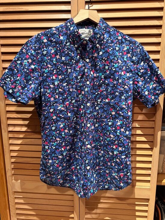 Other - Bonobos Camp Blue Flowered Camp Shirt